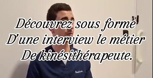 Découverte du métier de kinésithérapeute