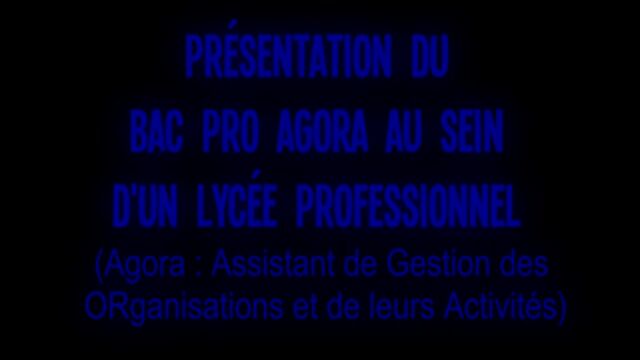 Bac Pro Agora