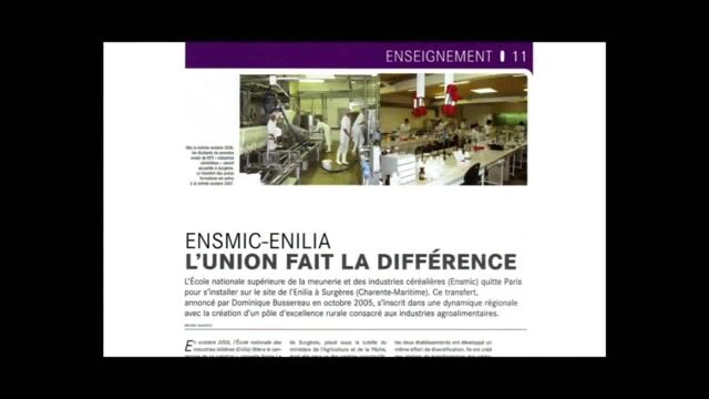 Vidéo de présentation des formations du CFA ENILIA-ENSMIC