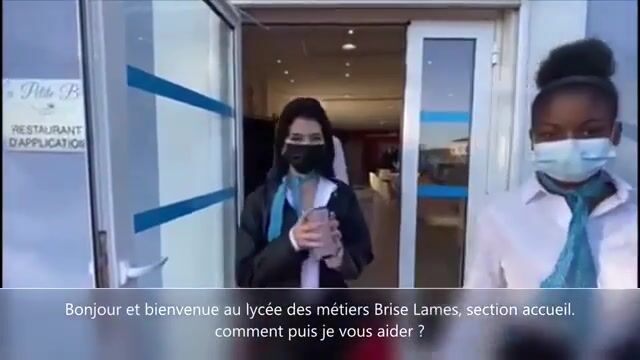 La section accueil du lycée des métiers Brise-Lames