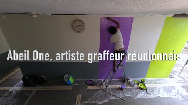 Abeil One, artiste graffeur réunionnais