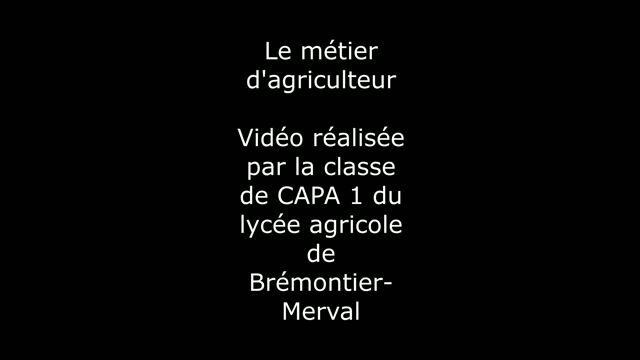 Le métier qui me plait moi, c'est ouvrier agricole.