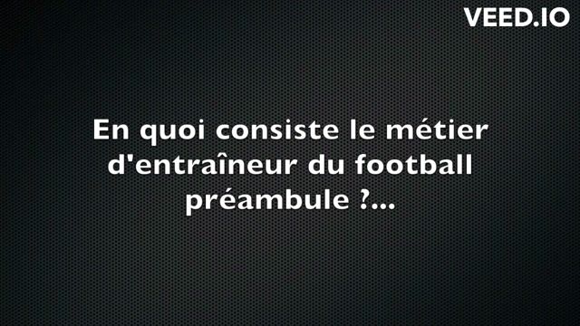 FORGER DES CHAMPIONS / ENTRAINEUR DE FOOTBALL