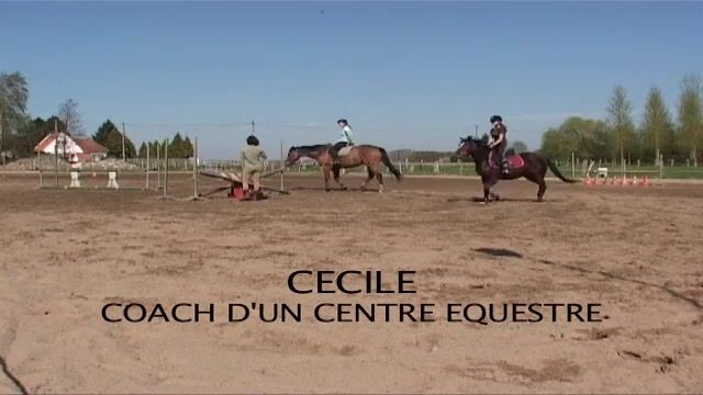 Cécile, coach d'un centre équestre