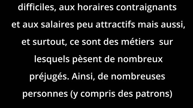 Serveur : un métier, une formation !