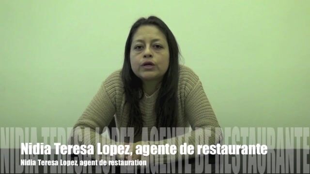 Nidia Teresa Lopez, agente de restauracion