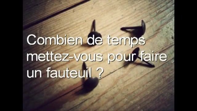 Les petits clous en fauteuil