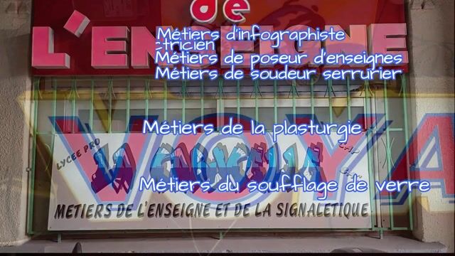 Les Métiers de l'enseigne et la signalétique.