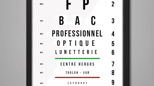 Baccalauréat Professionnel OPTIQUE LUNETTERIE-CENTRE HERGOS-TOULON